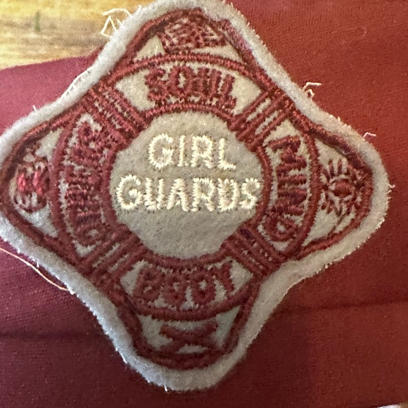 Antique Vintage Salvation Army Burgundy Girl Guard Hat - Picture 7 of 8